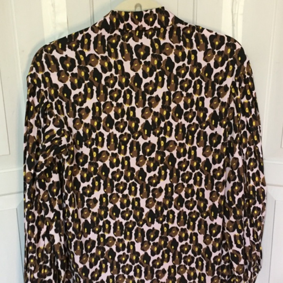 Diane Von Furstenberg Leopard Print Blouse - Brown and Pink - Picture 13 of 16